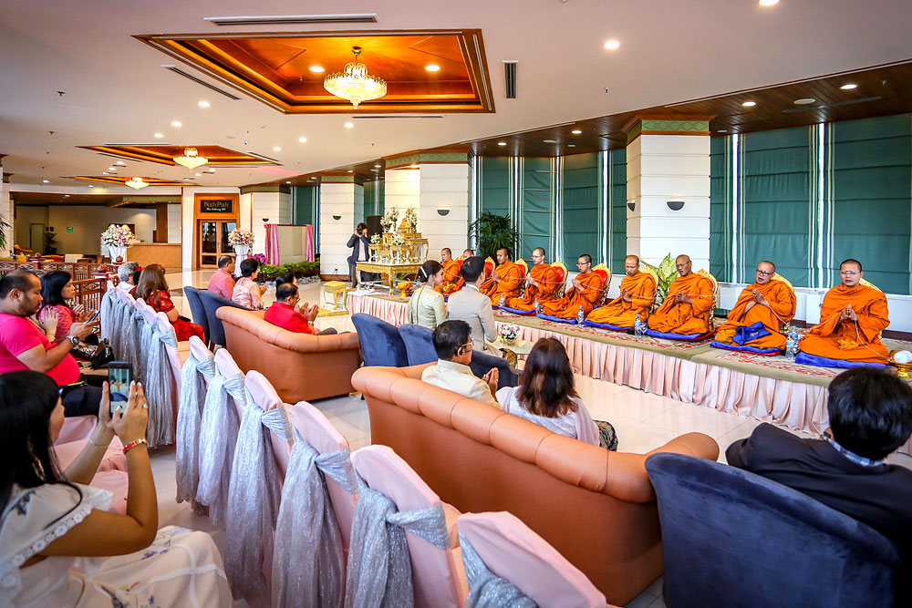 A ballroom space for Thai ceremony