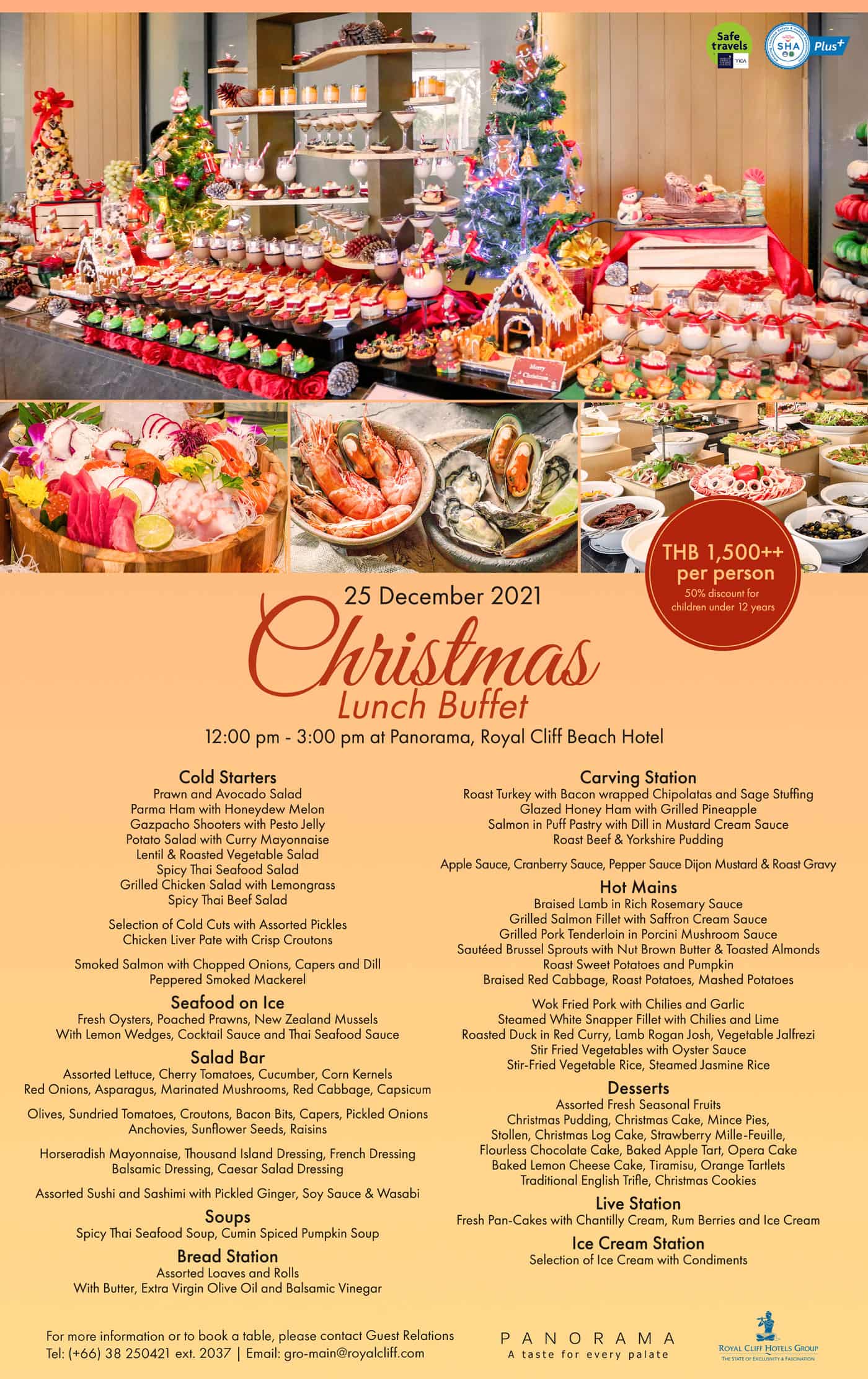 Christmas Lunch Buffet Panorama