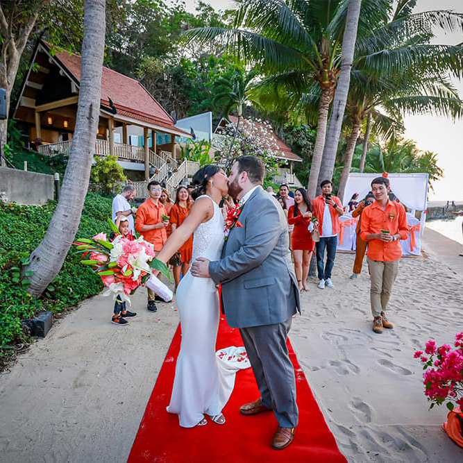 Pattaya beach wedding