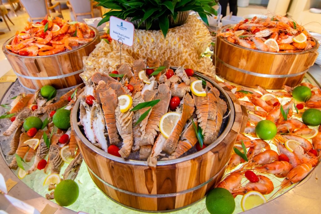 Fresh seafoods at our Saturday Grand BBQ Buffet
