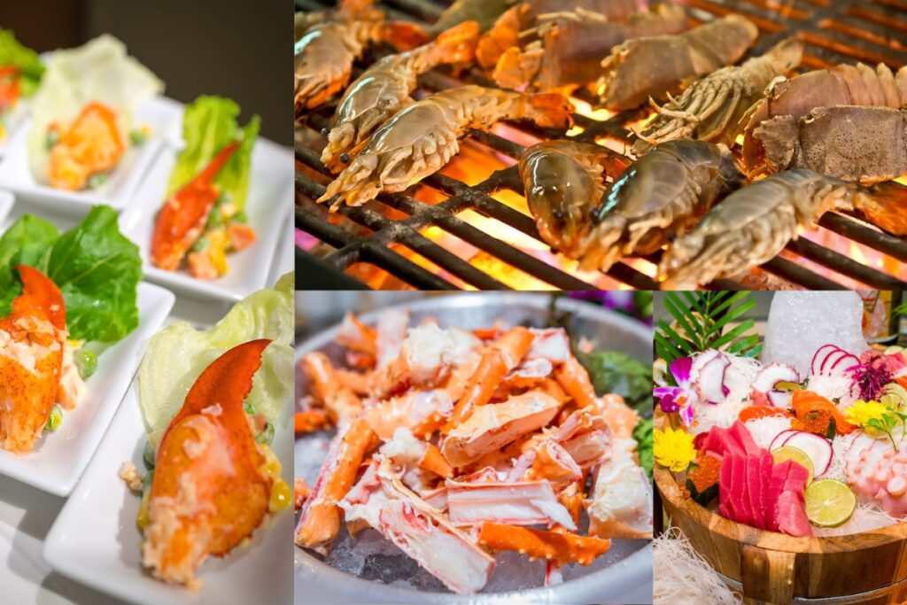 Fresh seafood at our Grand BBQ Buffet