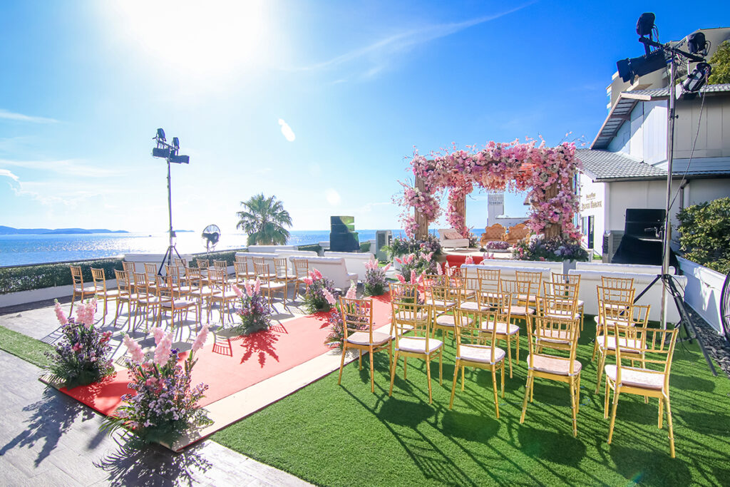 Indian Wedding ceremony with Seaview