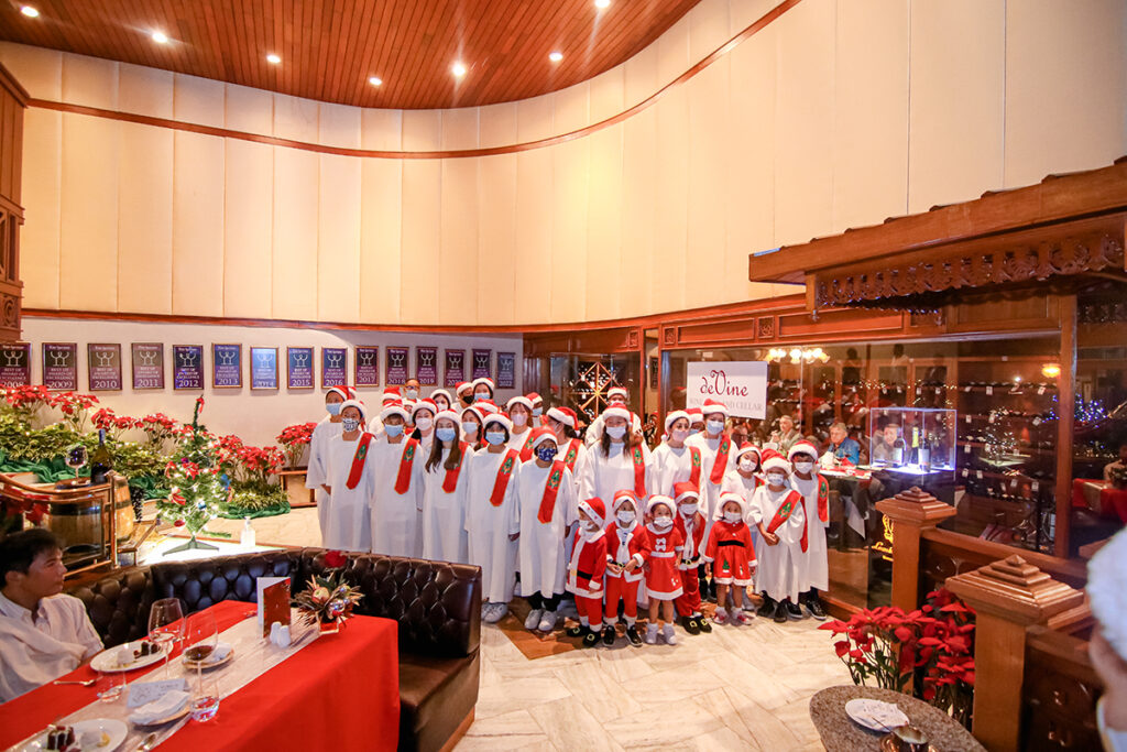 Carol singers at our Christmas Dinner Pattaya 2023