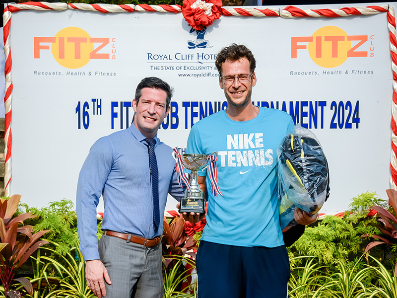 winner of the 15th fitz club pattaya tennis tournament