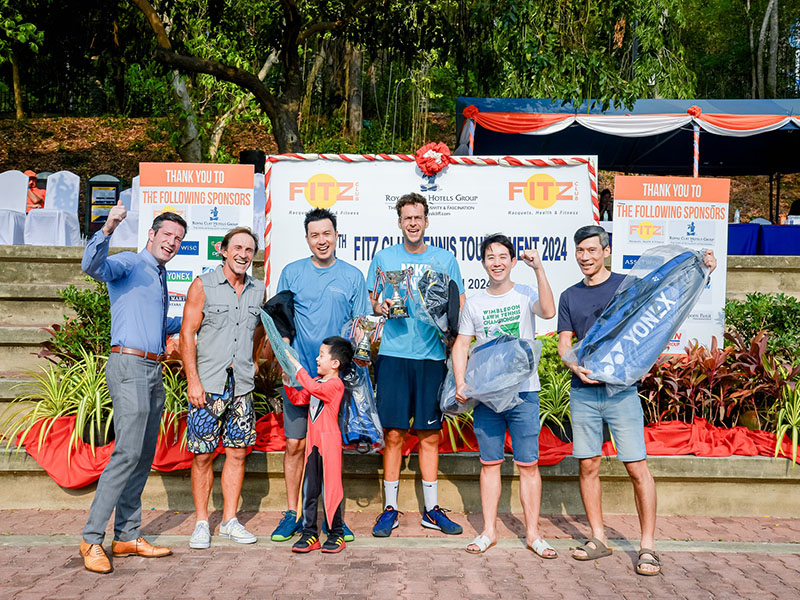 winners of the 16th fitz club pattaya tennis tournament