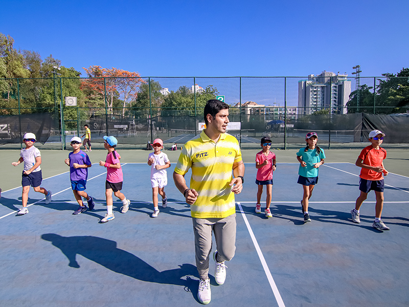 tennis clinic training our young tennis players
