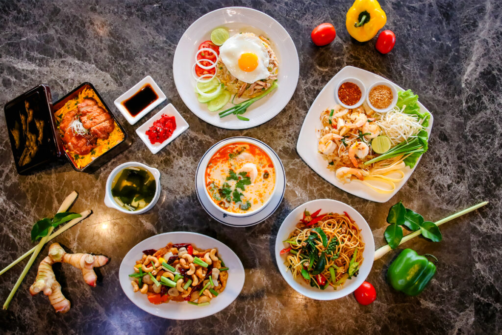 tom yum kung and other thai dishes