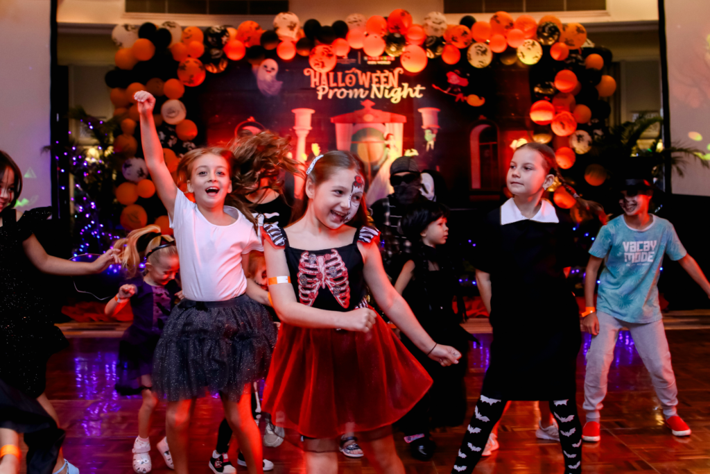 Children dancing at our Halloween in Pattaya