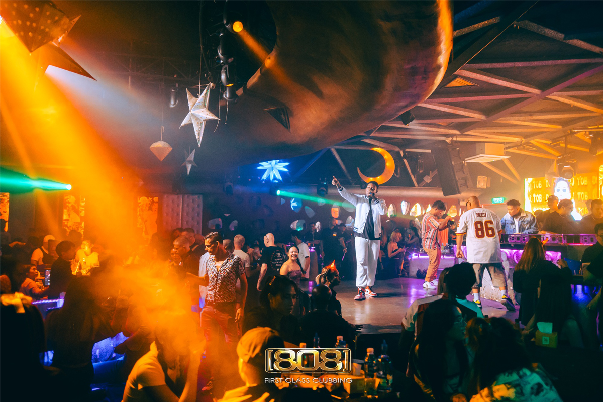 The stage and dance floor within the 808 Club in Pattaya