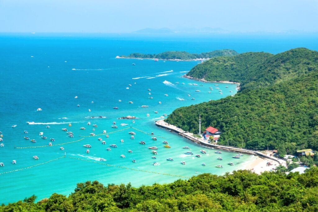 top view of koh phai (coral island)