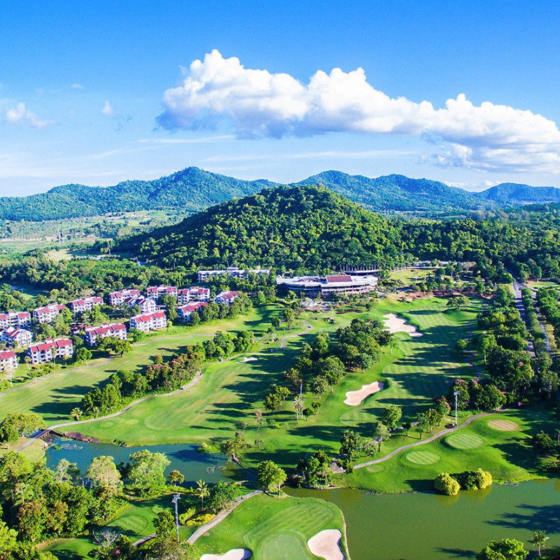 golf course at laem chabang country club