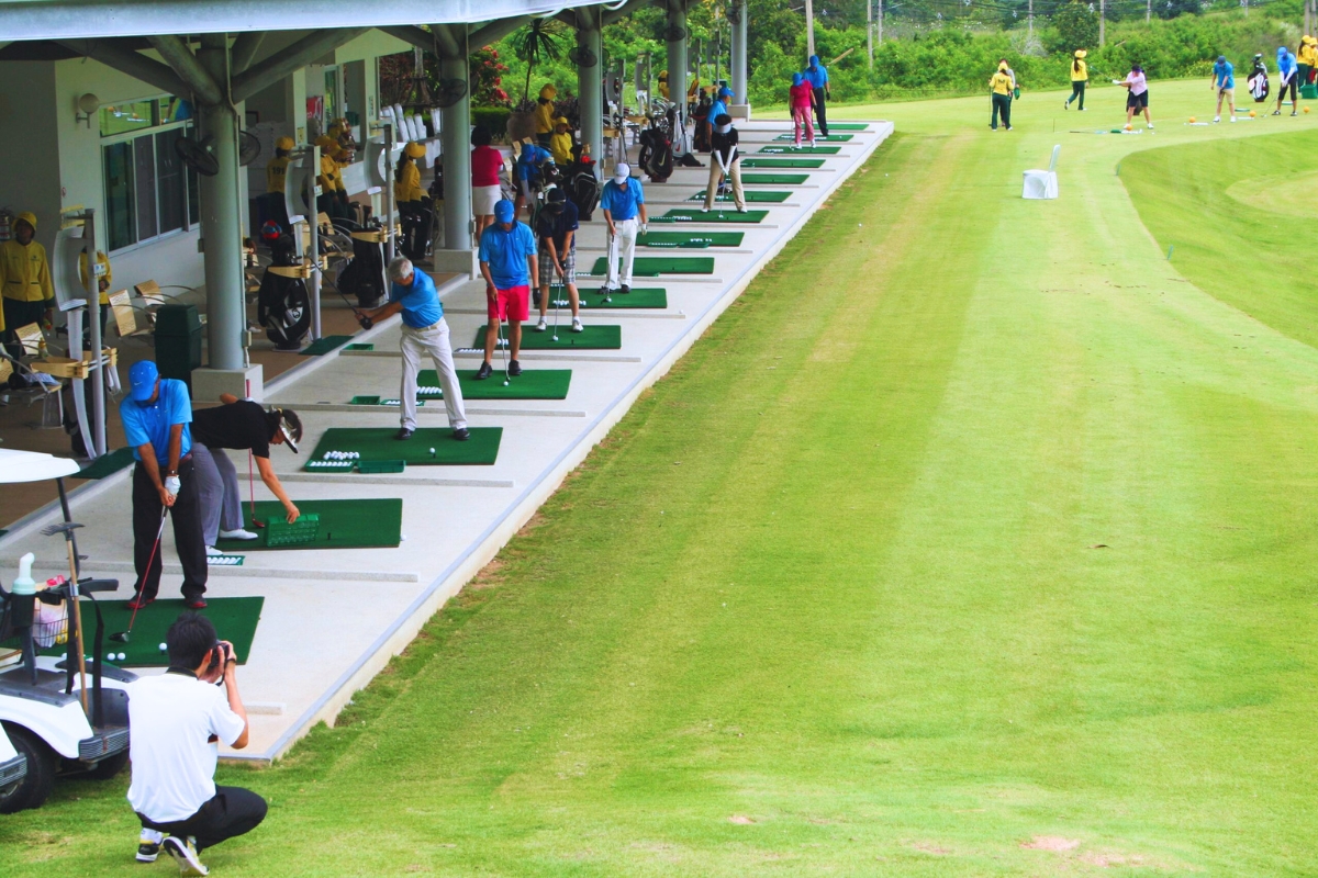 driving range at Laem Chabang International Country Club in pattaya